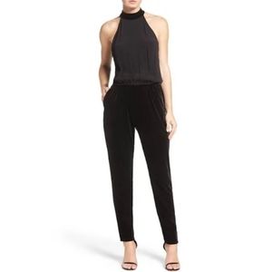 Fraiche by J Mixed Media Jumpsuit